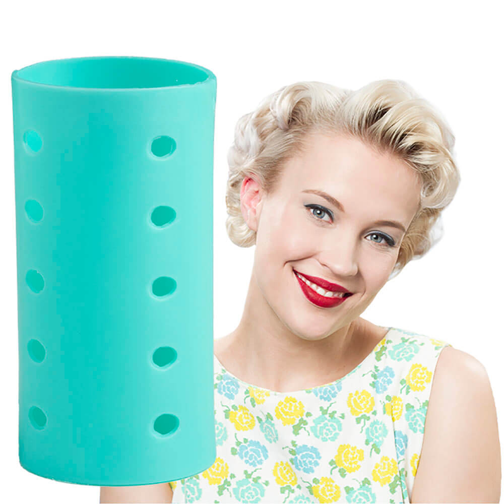 Lovely Lady Magnetic Hair Rollers Set Aqua Atomic Cherry