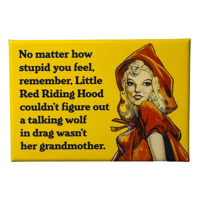 fridge magnet of little red riding hood