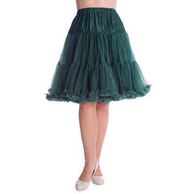 Image of Banned Starlite Petticoat- 23 inch- long below knee- Bottle Green