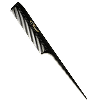 Black retro rattail comb