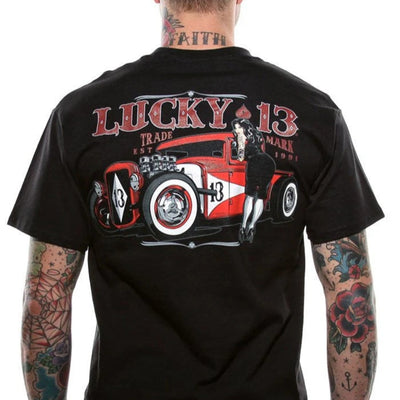 Lucky 13 Men's Retro T-Shirt - Adrian main image