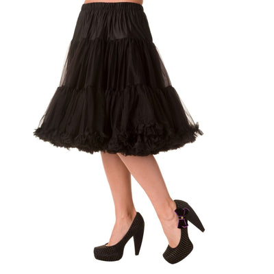 Image of Banned Starlite 23inch petticoat- long below knee- Black