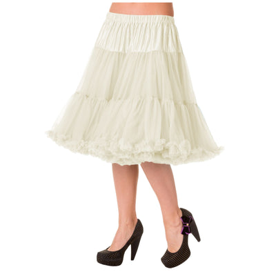 Image of Banned Starlite Petticoat- 23 inch- long below knee- Ivory