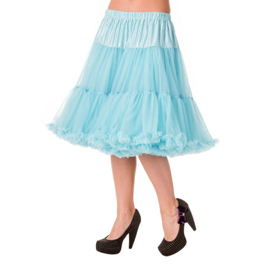 Image of Banned Starlite Petticoat- 23 inch- long below knee- Light Blue