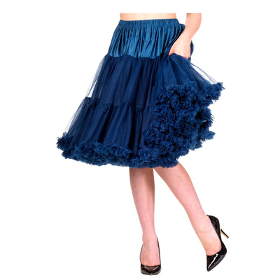 Image of Banned Starlite Petticoat- 23 inch- long below knee- Navy