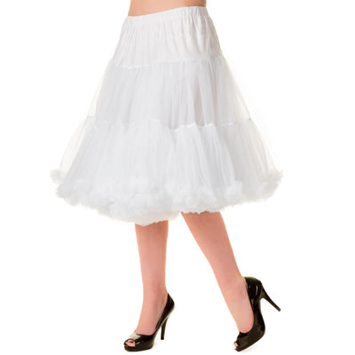 Image of Banned Starlite Petticoat- 23 inch- long below knee- White