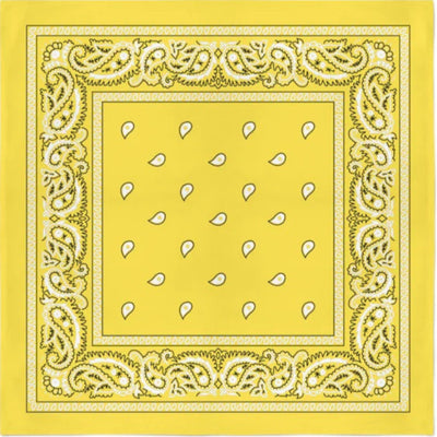 Image of Classic Paisley Bandana - Yellow