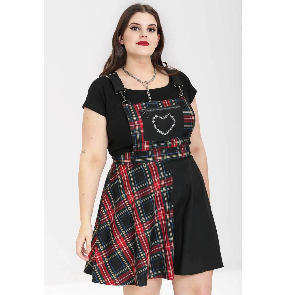 Hell bunny hotsell tartan pinafore