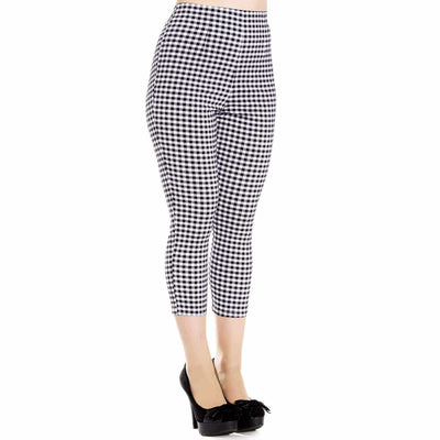 Image of Hell Bunny Judy Gingham Capri Pants