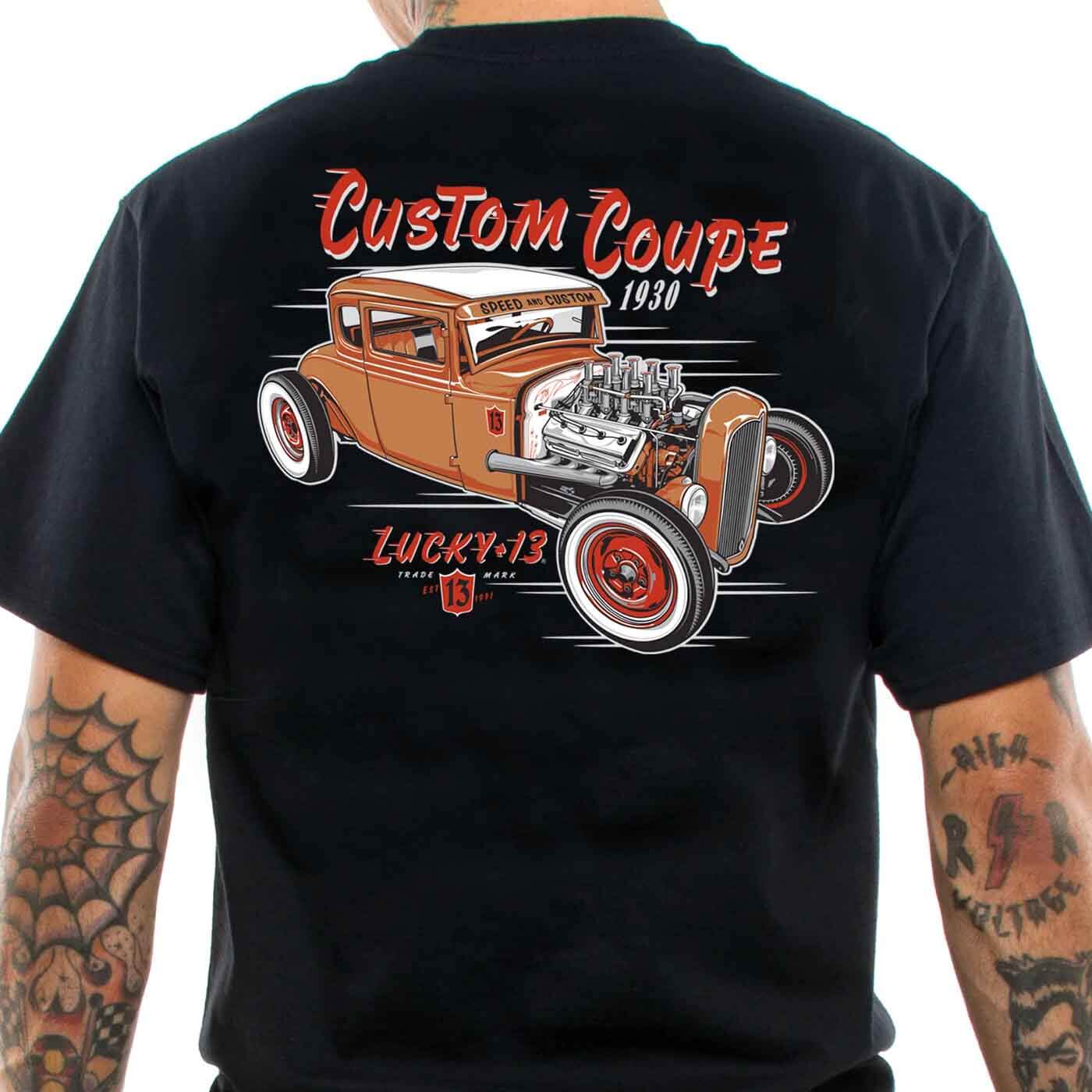 Lucky 13 Custom Coupe Men's T-Shirt | Rockabilly – Atomic Cherry